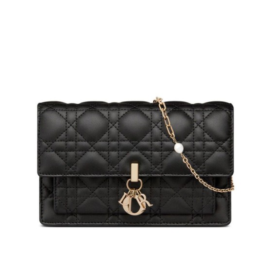 Replica Christian Dior Borsa a tracolla Lady Dior nera