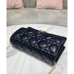 Replica Christian Dior Borsa a tracolla Lady Dior nera