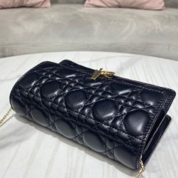 Replica Christian Dior Borsa a tracolla Lady Dior nera