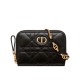 Replica Astuccio Christian Dior Mini Dior Caro con cerniera nero