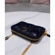 Replica Astuccio Christian Dior Mini Dior Caro con cerniera nero
