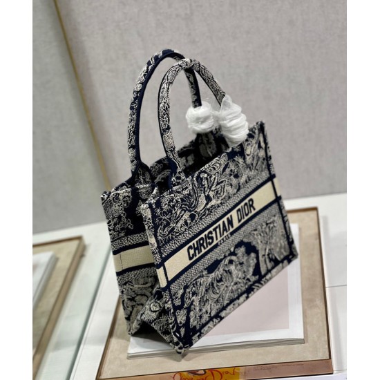 Replica Christian Dior Borsa piccola Dior Book Tote blu scuro