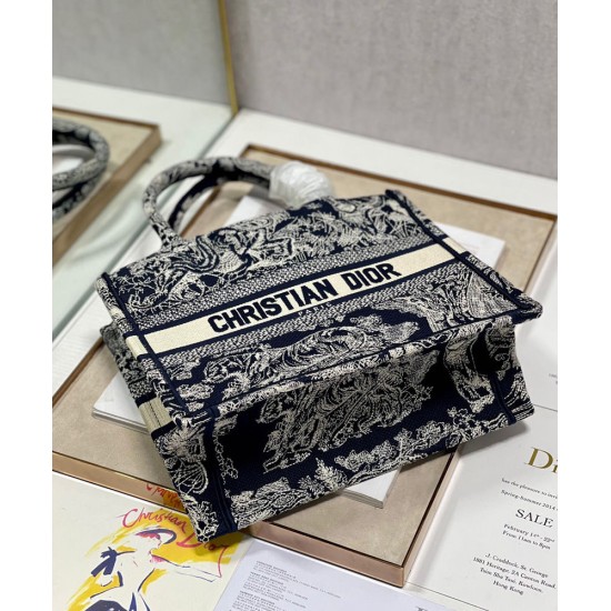 Replica Christian Dior Borsa piccola Dior Book Tote blu scuro