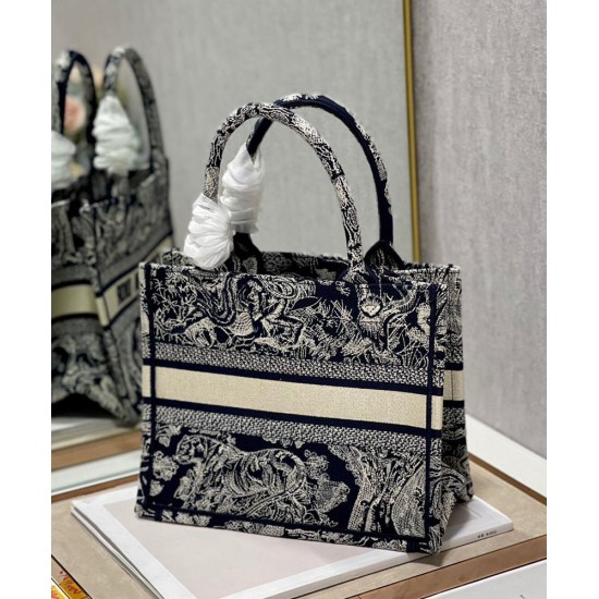 Replica Christian Dior Borsa piccola Dior Book Tote blu scuro