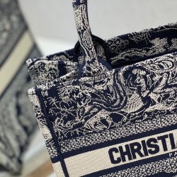 Replica Christian Dior Borsa piccola Dior Book Tote blu scuro
