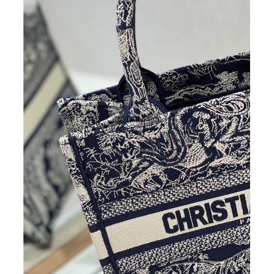 Replica Christian Dior Borsa piccola Dior Book Tote blu scuro