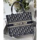 Replica Christian Dior Borsa piccola Dior Book Tote blu scuro