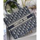 Replica Christian Dior Borsa piccola Dior Book Tote blu scuro