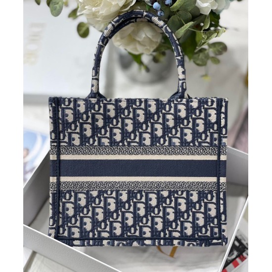 Replica Christian Dior Borsa piccola Dior Book Tote blu scuro