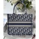Replica Christian Dior Borsa piccola Dior Book Tote blu scuro