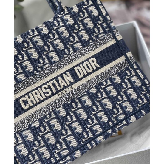 Replica Christian Dior Borsa piccola Dior Book Tote blu scuro