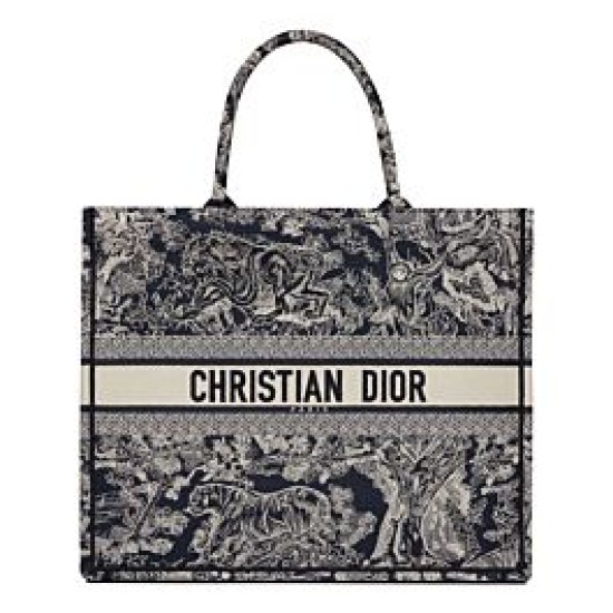 Replica Christian Dior Borsa grande libro Dior blu scuro
