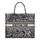 Replica Christian Dior Borsa grande libro Dior blu scuro
