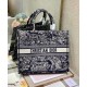 Replica Christian Dior Borsa grande libro Dior blu scuro
