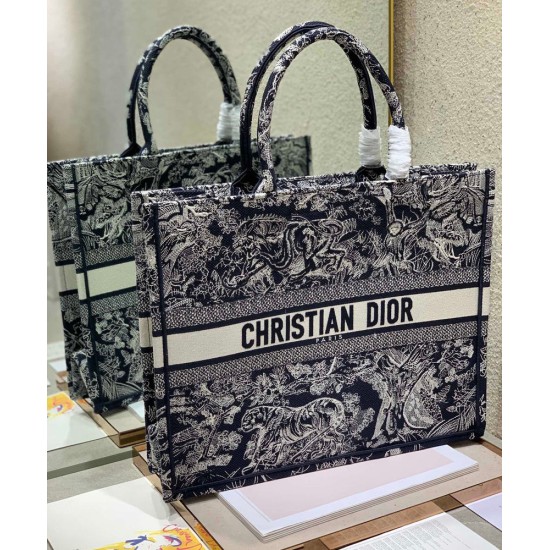 Replica Christian Dior Borsa grande libro Dior blu scuro