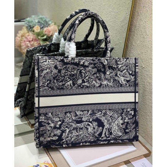 Replica Christian Dior Borsa grande libro Dior blu scuro