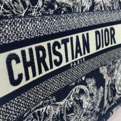 Replica Christian Dior Borsa grande libro Dior blu scuro
