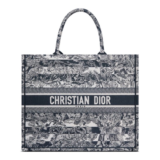 Replica Borsa a mano Christian Dior grande con libro blu scuro Replica Borsa a mano Christian Dior grande con libro blu scuro