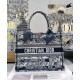 Replica Christian Dior Borsa Book Tote con libro blu scuro