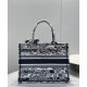 Replica Christian Dior Borsa Book Tote con libro blu scuro