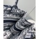 Replica Christian Dior Borsa Book Tote con libro blu scuro