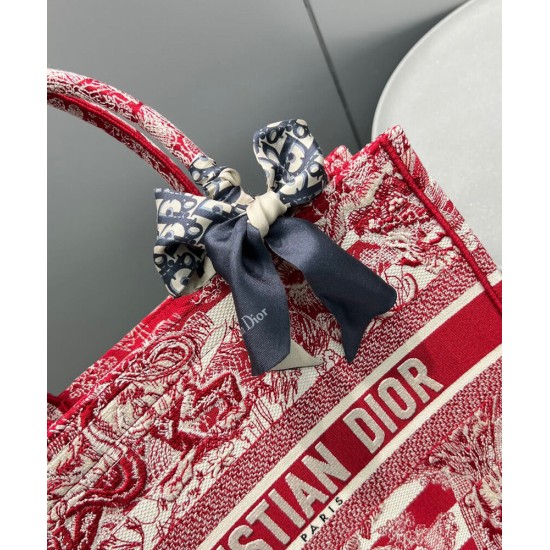 Replica Christian Dior Borsa media a libro rossa