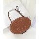 Replica Celine Ovale Minaudiere Cuir Triomphe Pelle Di Vitello Liscia Caffè