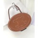 Replica Celine Ovale Minaudiere Cuir Triomphe Pelle Di Vitello Liscia Caffè