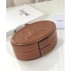 Replica Celine Ovale Minaudiere Cuir Triomphe Pelle Di Vitello Liscia Caffè