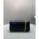 Replica Celine Borsa A Tracolla Catena Triomphe Pelle Di Vitello Lucida Nera
