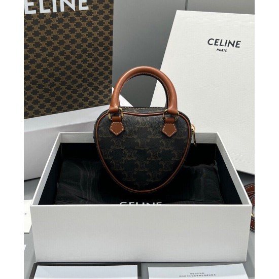 Replica Celine Cuore Medio Caffè Triomphe