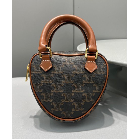 Replica Celine Cuore Medio Caffè Triomphe
