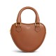 Replica Celine Cuore Medio Pelle Di Vitello Liscia Caffè