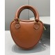 Replica Celine Cuore Medio Pelle Di Vitello Liscia Caffè