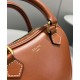 Replica Celine Cuore Medio Pelle Di Vitello Liscia Caffè
