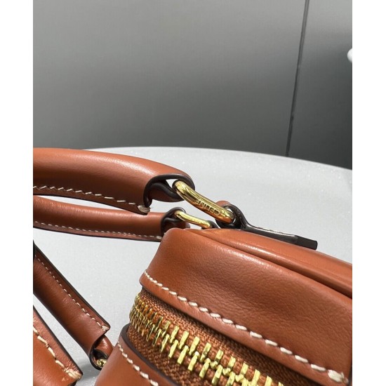 Replica Celine Cuore Medio Pelle Di Vitello Liscia Caffè