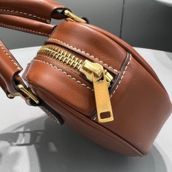 Replica Celine Cuore Medio Pelle Di Vitello Liscia Caffè