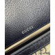 Replica Borsa mini Gucci Horsebit 1955 GG 658574 blu scuro
