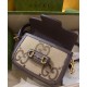 Replica Borsa mini GG jumbo Gucci Horsebit 1955 658574 Marrone