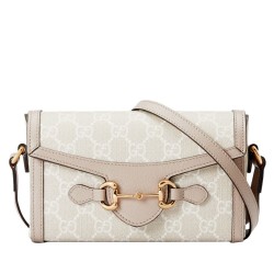 Replica Borsa mini Gucci Horsebit 1955 699296 Crema