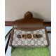 Replica Borsa mini Gucci Horsebit 1955 699296 Marrone