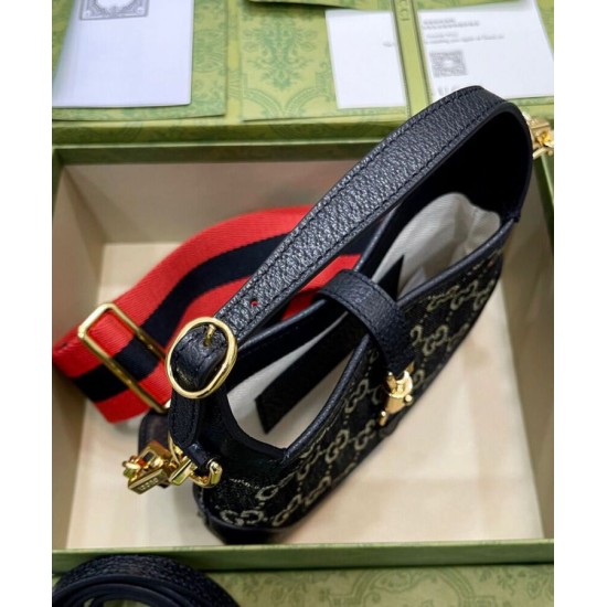 Replica Gucci Jackie 1961 Mini Borsa A Tracolla 685127 Nera