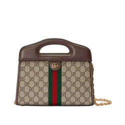 Replica Gucci Ophidia Borsa Piccola Con Web 693724 Blu Scuro