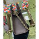 Replica Gucci Ophidia Borsa Piccola Con Web 693724 Blu Scuro