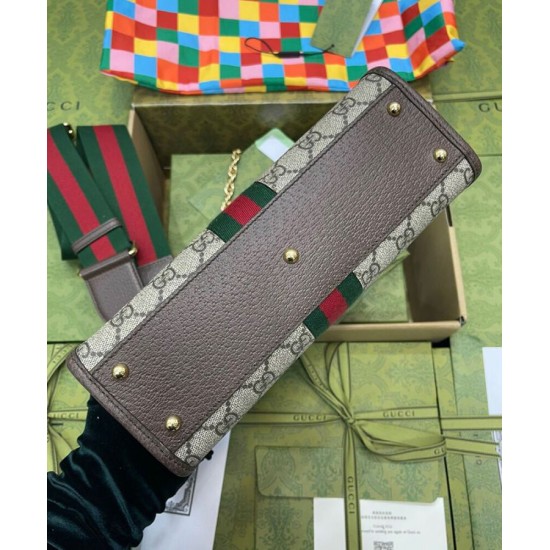 Replica Gucci Ophidia Borsa Piccola Con Web 693724 Blu Scuro