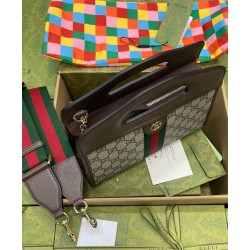 Replica Gucci Ophidia Borsa Piccola Con Web 693724 Blu Scuro