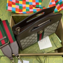 Replica Gucci Ophidia Borsa Piccola Con Web 693724 Blu Scuro