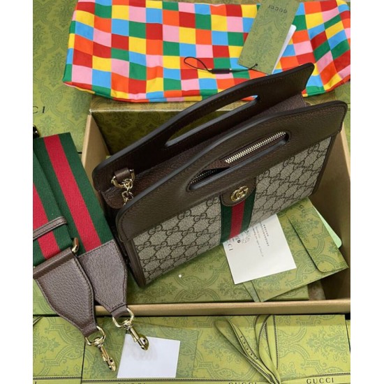 Replica Gucci Ophidia Borsa Piccola Con Web 693724 Blu Scuro
