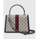 Replica Borsa tote piccola Gucci Ophidia GG 651055 blu scuro