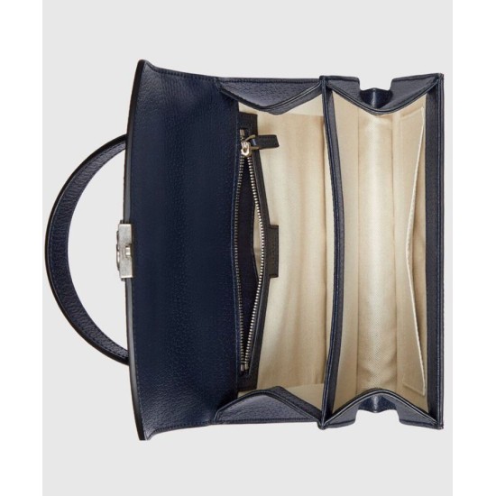 Replica Borsa tote piccola Gucci Ophidia GG 651055 blu scuro